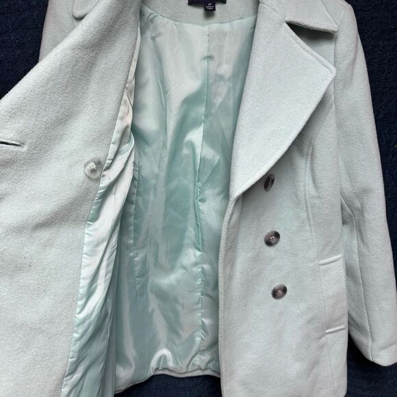 Vintage Chadwick’s Sky Blue Wool Blend Pea Coat - Picture 5 of 6